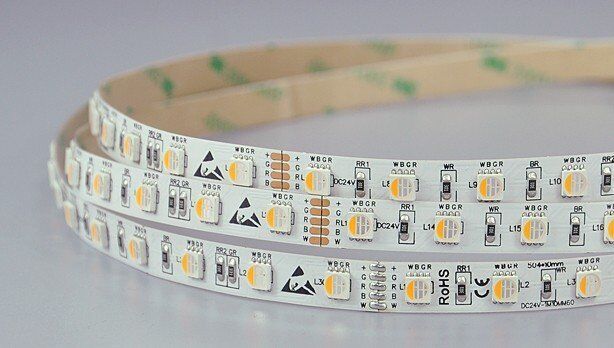 LED Strip RGB-WW 4 in 1 chip 60 LEDs/m per 50cm