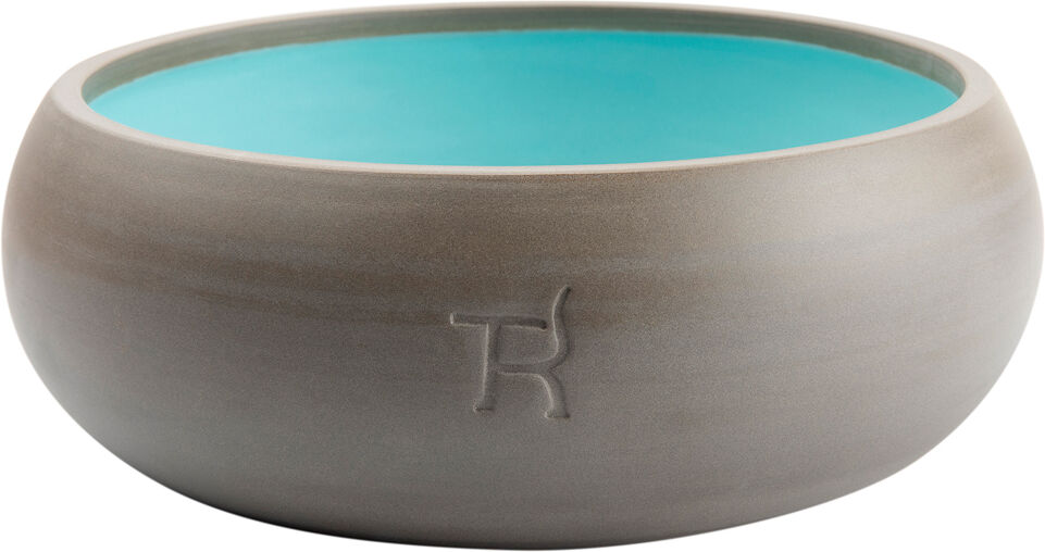 treusinn. Hondenvoerbak Pure keramiek - grijs-blauw -