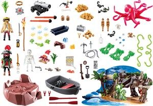 Playmobil Christmas - Adventskalender ""Schattenjacht in de Piraten-inham""  70322