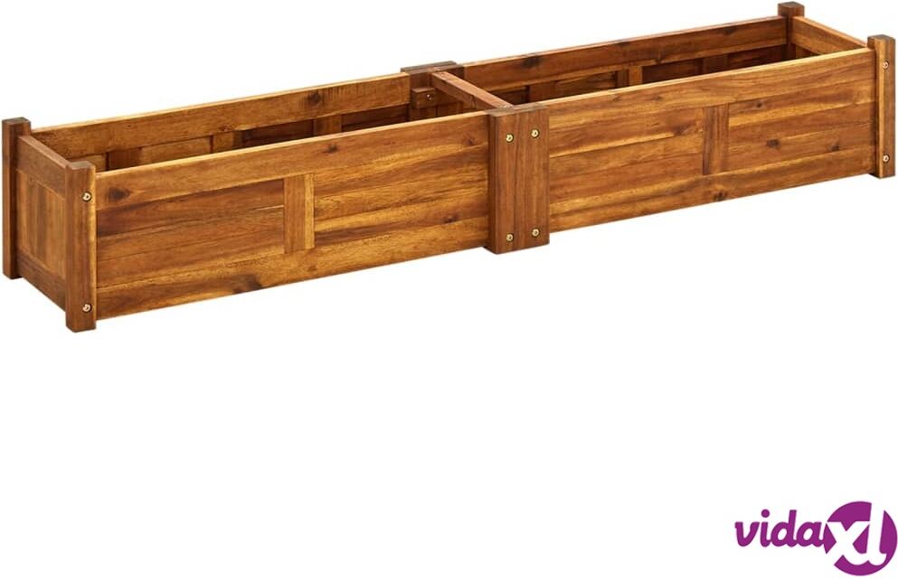 vidaXL Garden Raised Bed Acacia Wood 150x30x25 cm