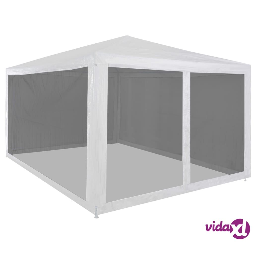 vidaXL Party Tent with 4 Mesh Sidewalls 4x3 m