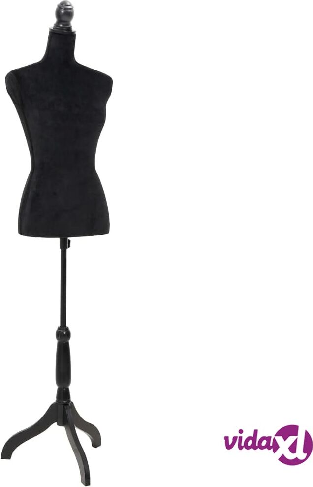 vidaXL Ladies Bust Display Black Female Dressmakers Dummy Mannequin