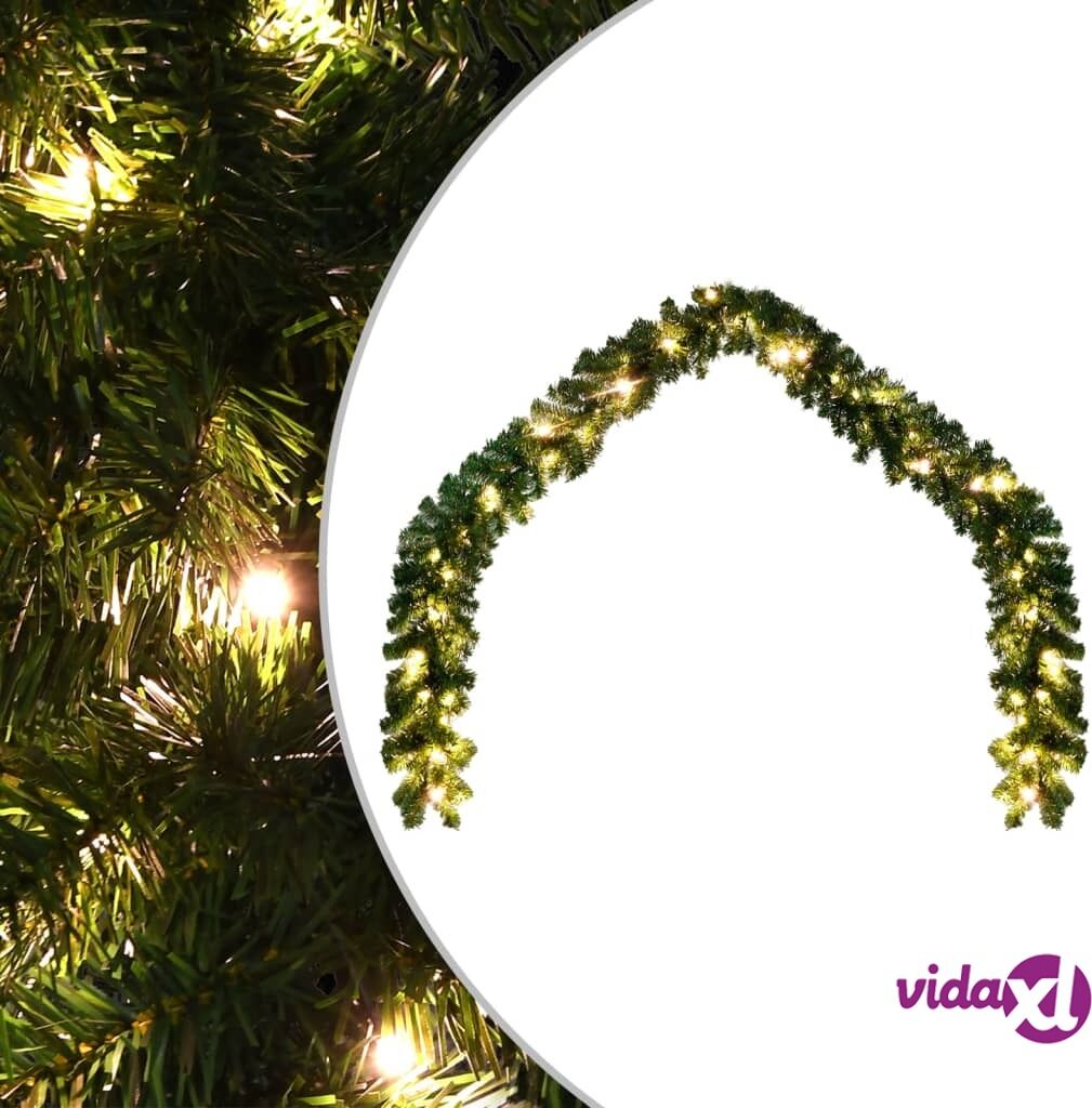 vidaXL Christmas Garland with LED Lights 10 m