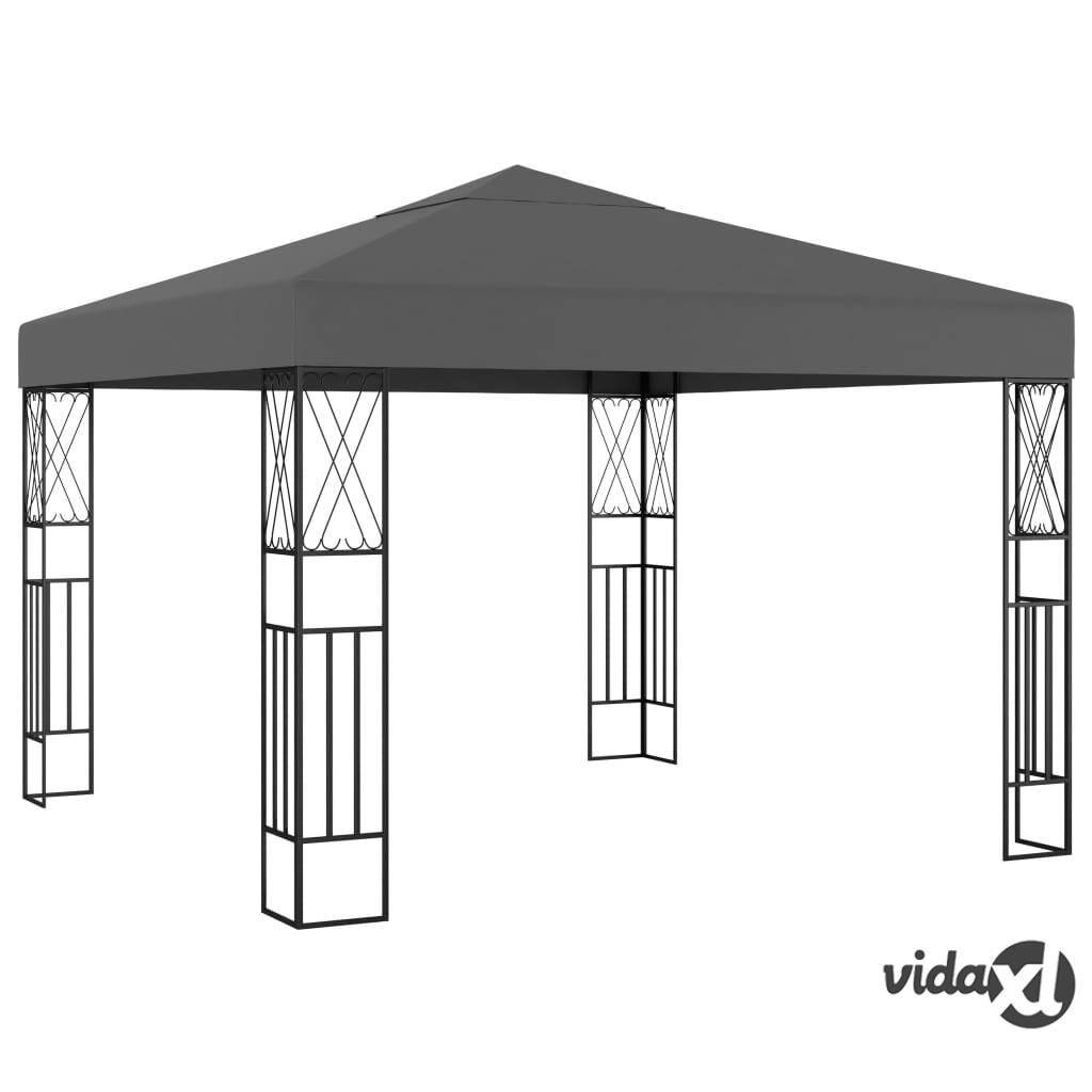 vidaXL Gazebo 3x3 m Anthracite Fabric