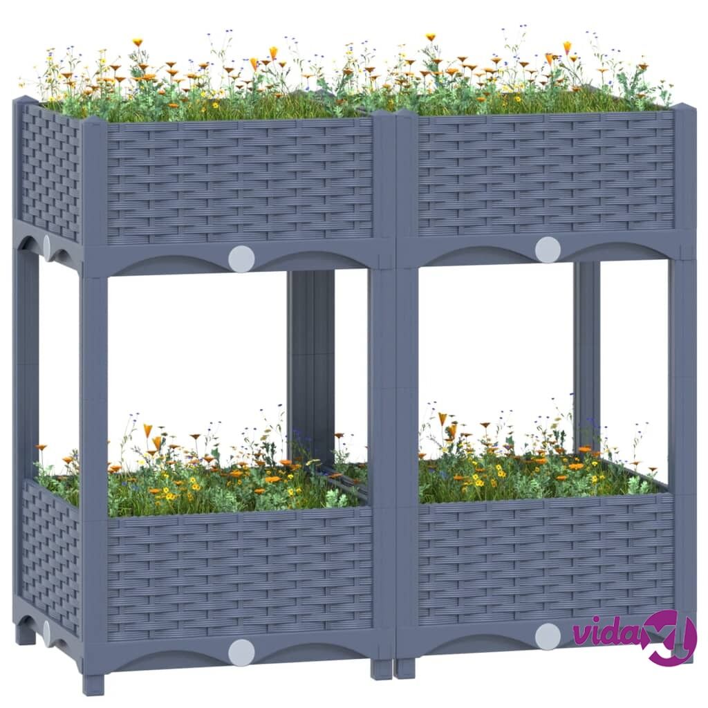 vidaXL Raised Bed 80x40x71 cm Polypropylene