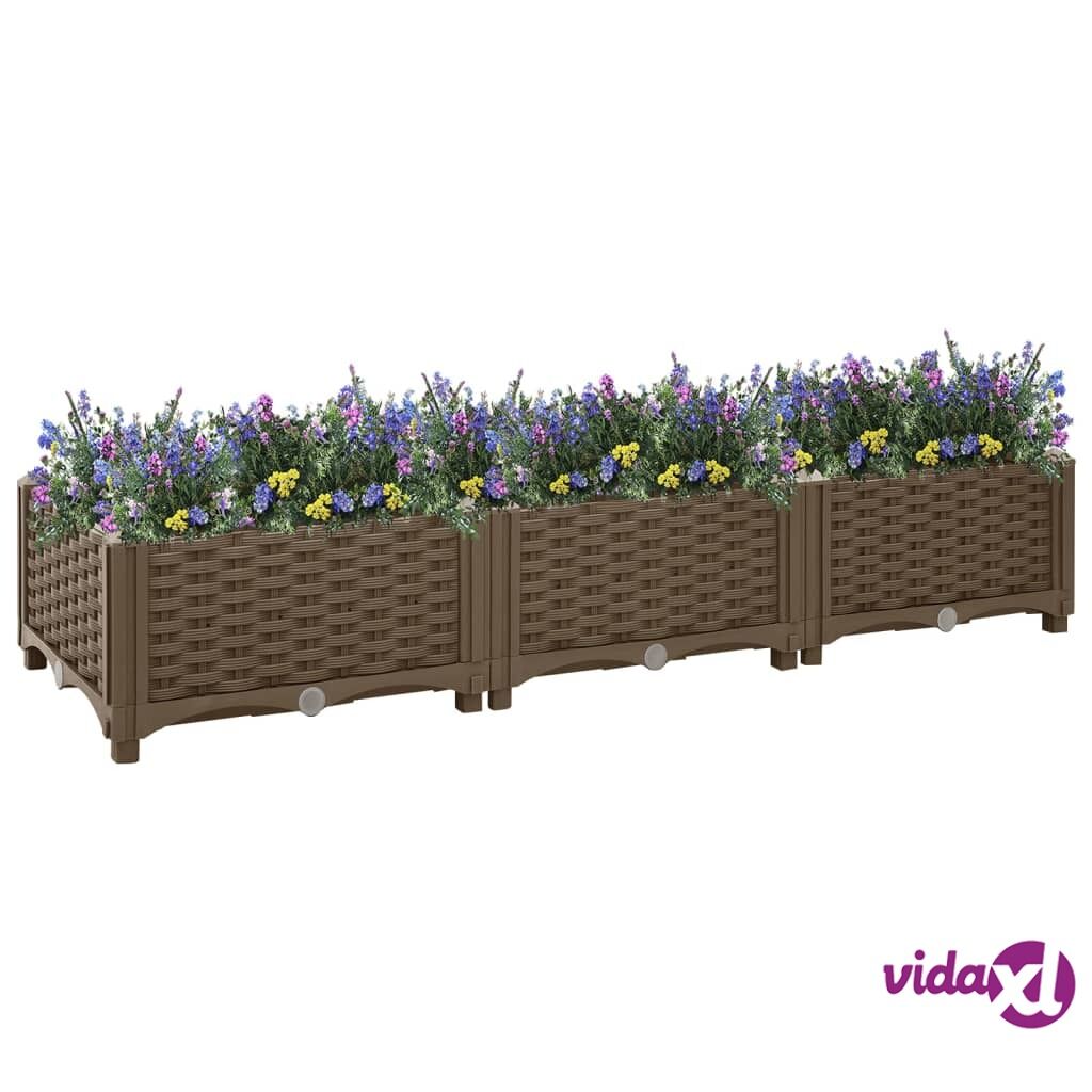 vidaXL Raised Bed 120x40x23 cm Polypropylene