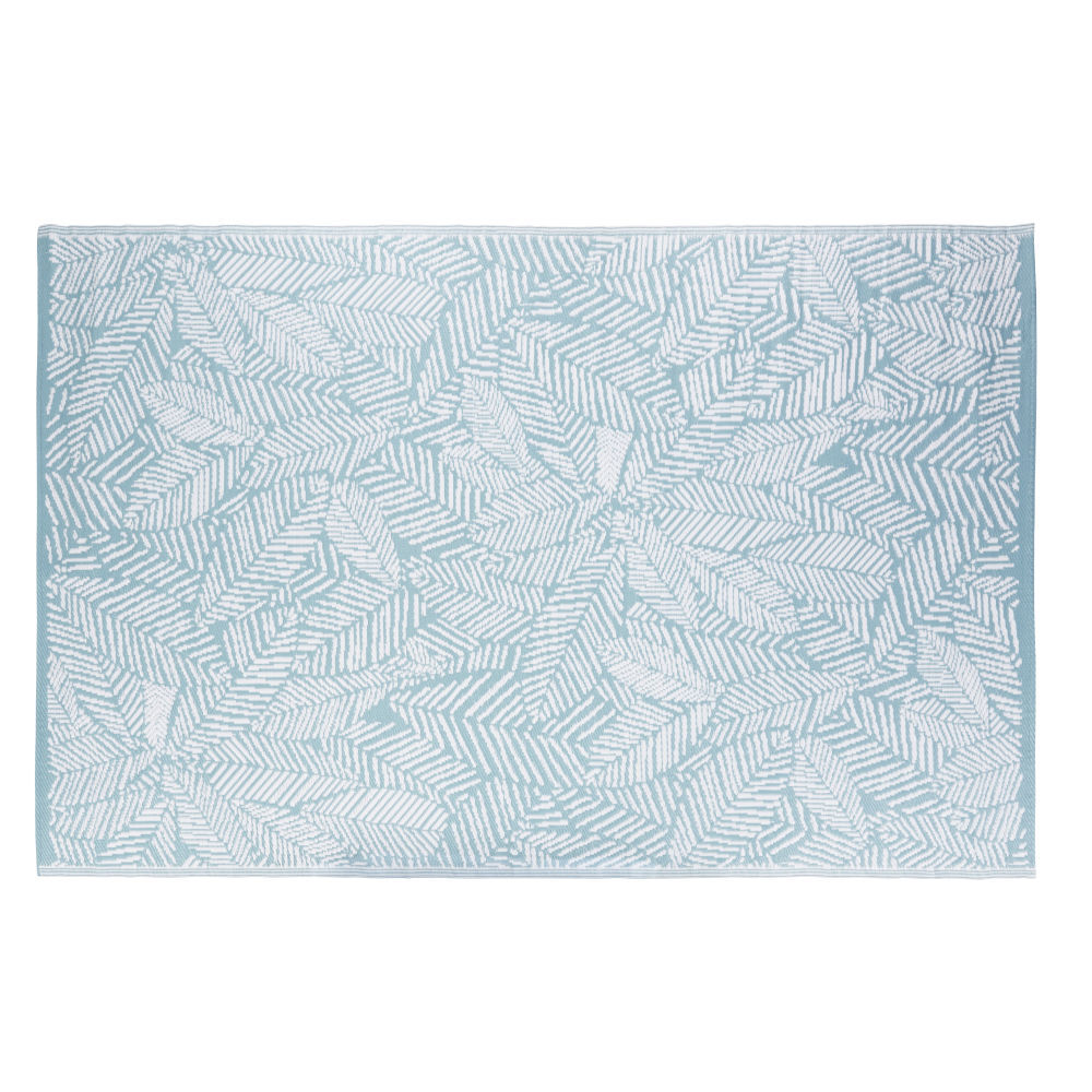 Maisons du Monde Blauw en ecru geweven jacquardtapijt 180 x 270 cm, OEKO-TEX®