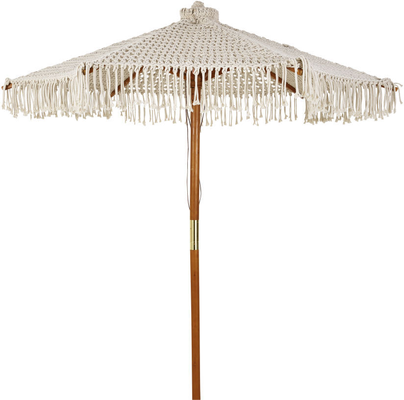 Maisons du Monde Parasol van beige macramé