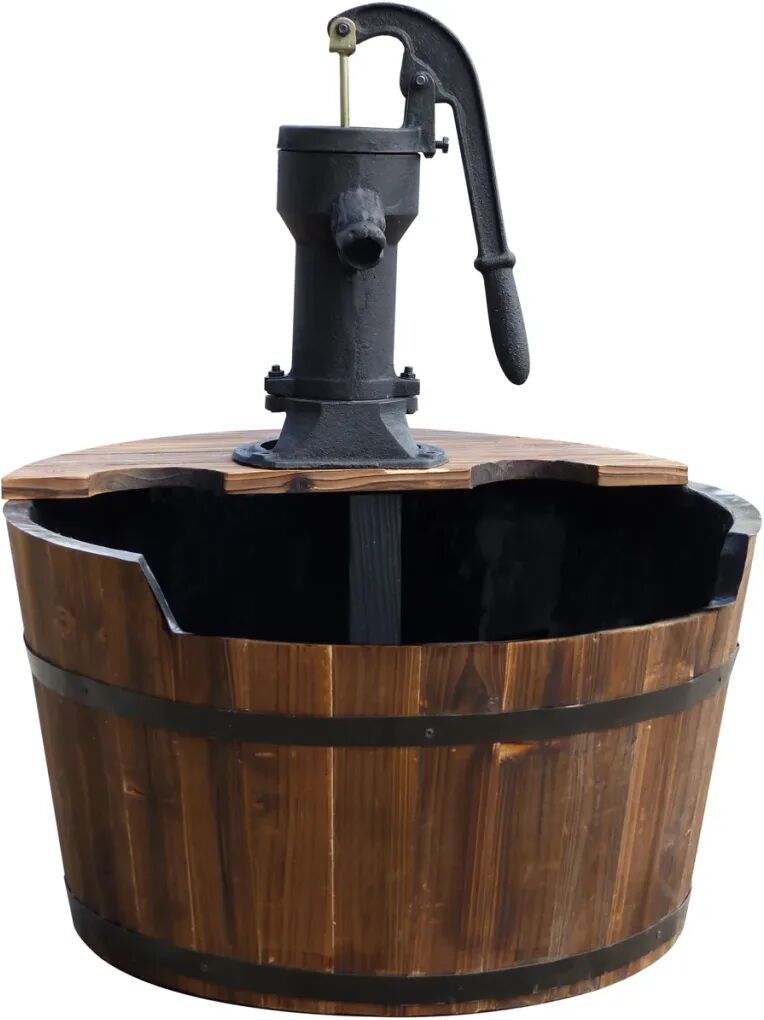 Ubbink Dispositif d'eau de jardin Baril en bois