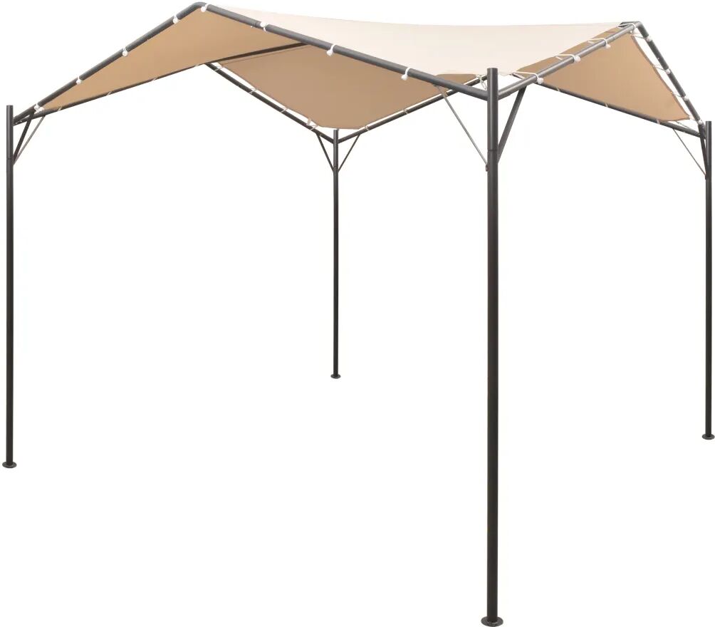 vidaXL Chapiteau tente 4 x 4 m Beige Acier