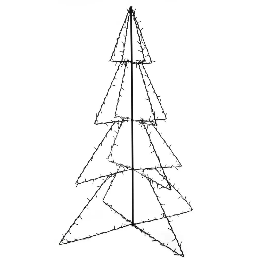 vidaXL Arbre de Noël cône 240 LED d'intérieur/d'extérieur 115x150 cm