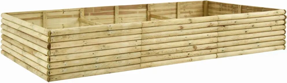 vidaXL Lit surélevé de jardin 300x150x48 cm Bois de pin imprégné 19 mm