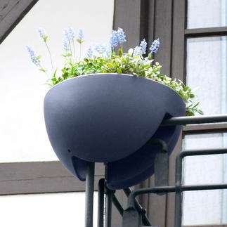 rephorm Eckling Pflanzbehälter,Balkon Geländertopf, Ø 44 cm, graphit