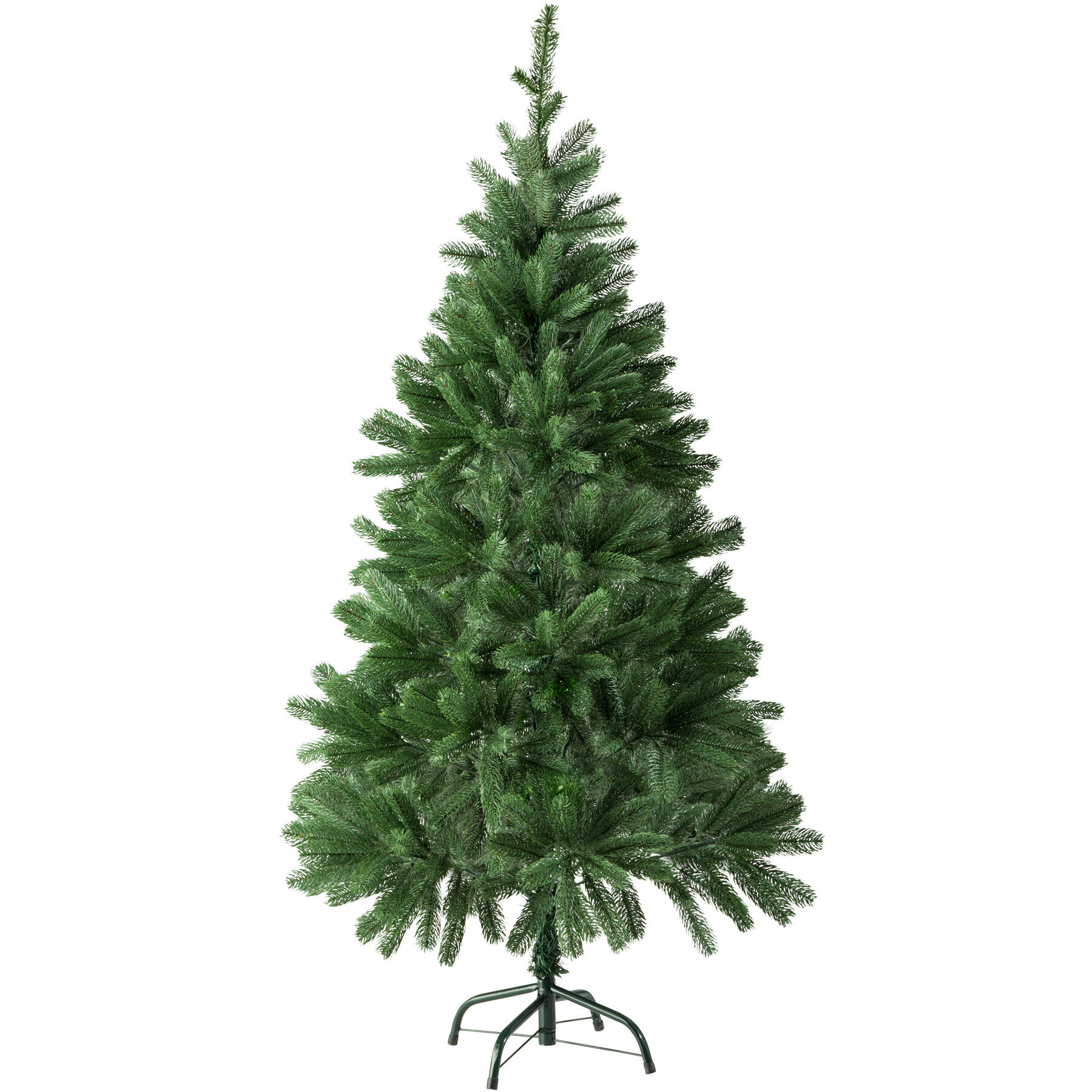 tectake Umělý vánoční stromek - 140 cm,470 konečky a vystřikované jehličí zelené