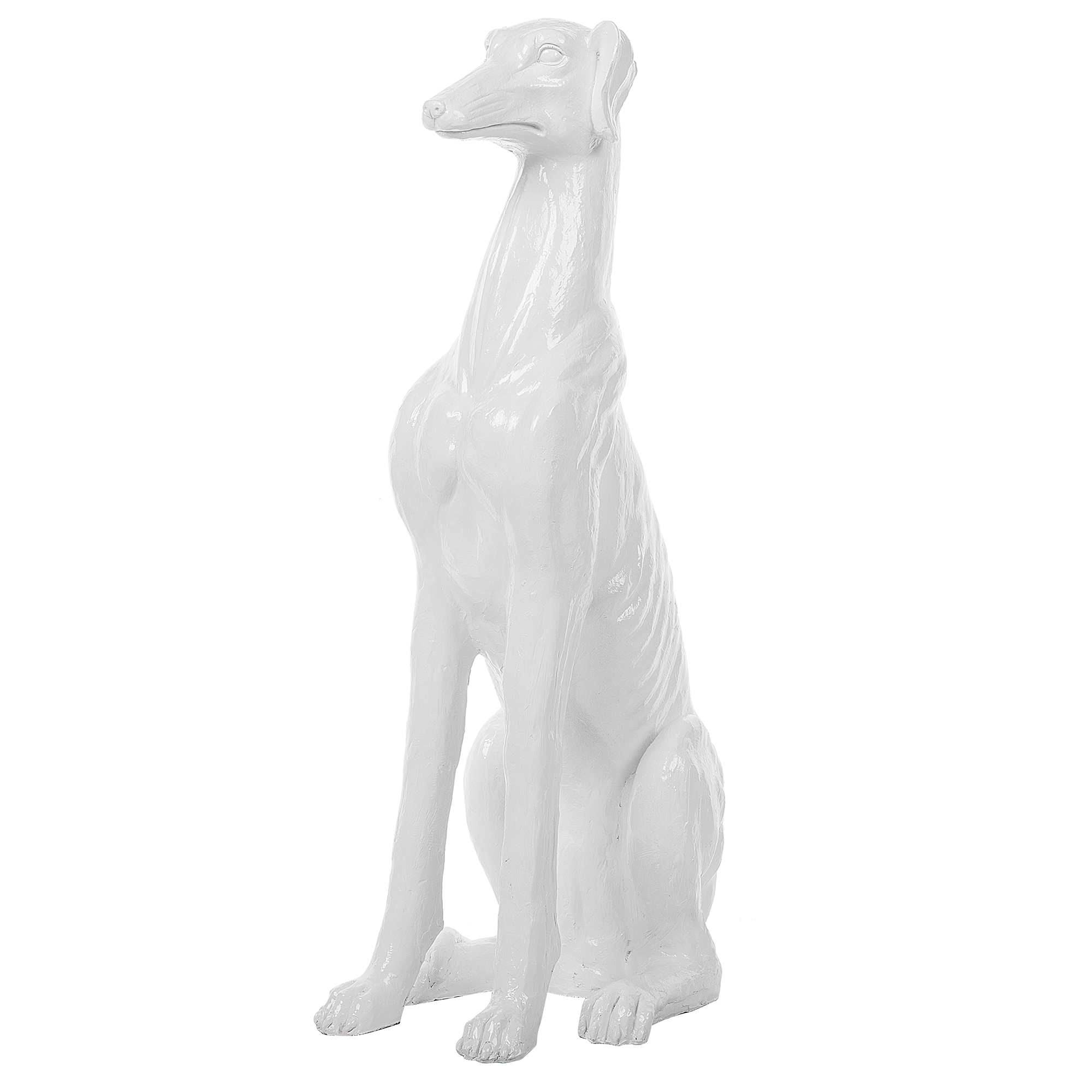 Beliani Dekorativní figurka bílá 80 cm GREYHOUND