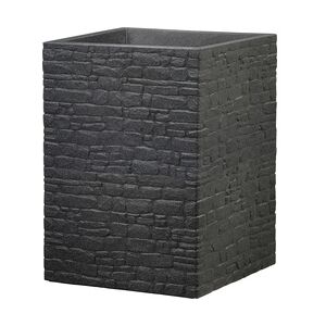 Scheurich Pflanzgefäß Muretto High 38 x 38 x 54 cm schwarz granit