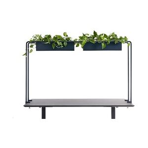 APTO Schreibtisch Halterung für Blumenkästen 160x80x2cm mit Tischklemmen, marineblau