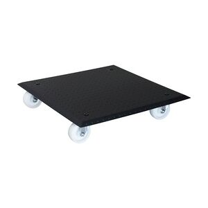 WAGNER Pflanzenroller ALASKA - 45 x 45 x 9,5 cm, In- & Outdoor, Alu Noppenblech, schwarz,max 150 kg - DE Ware - 20139101