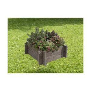 Kann Hochbeet-Set Antik 100 x 100 x 40 cm braun