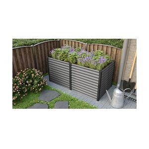 Vitavia Hochbeet Meta 96 x 188 x 86 cm granit schwarz