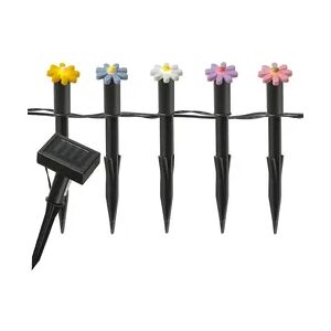 LED Solar Lichterkette Blumen Beetstecker Gartenstecker Gartendeko