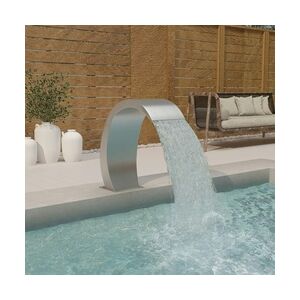 vidaXL Pool-Wasserfall 22x60x70 cm Edelstahl 304