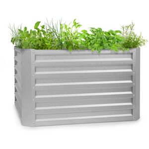 High Grow Straight Hochbeet 100x60x100cm 600l Stahl - Silber-Metallic - Blum