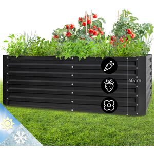 High Grow Straight Hochbeet 200x60x100cm 1200l Stahl - Anthrazit - Blum