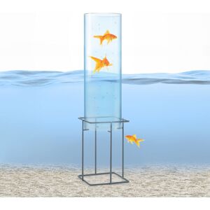 Skydive 60 Fischturm 60 cm ø 20 cm Acryl Metall transparent - Transparent - Blum