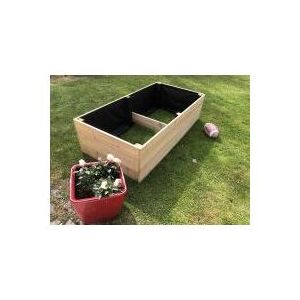 Gartenwelt Riegelsberger - Elegantes Pflanzbeet Höhe 36 cm aus Lärchenholz-B60 x T100 cm 27mm glatt