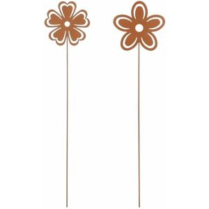 MICA DECORATIONS Mica Gartenstecker Blume Rost 115 cm Gartenfiguren