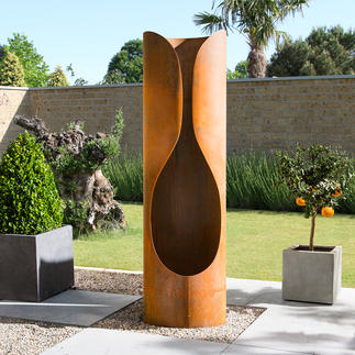 Gardenmaxx Outdoor-Kamin / Garten-Kamin / Feuersäule Masaya, Corten Stahl