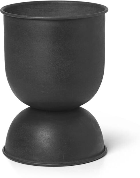 ferm LIVING - Hourglass Blumentopf extra-small, Ø 21 x H 30 cm, schwarz / dunkelgrau