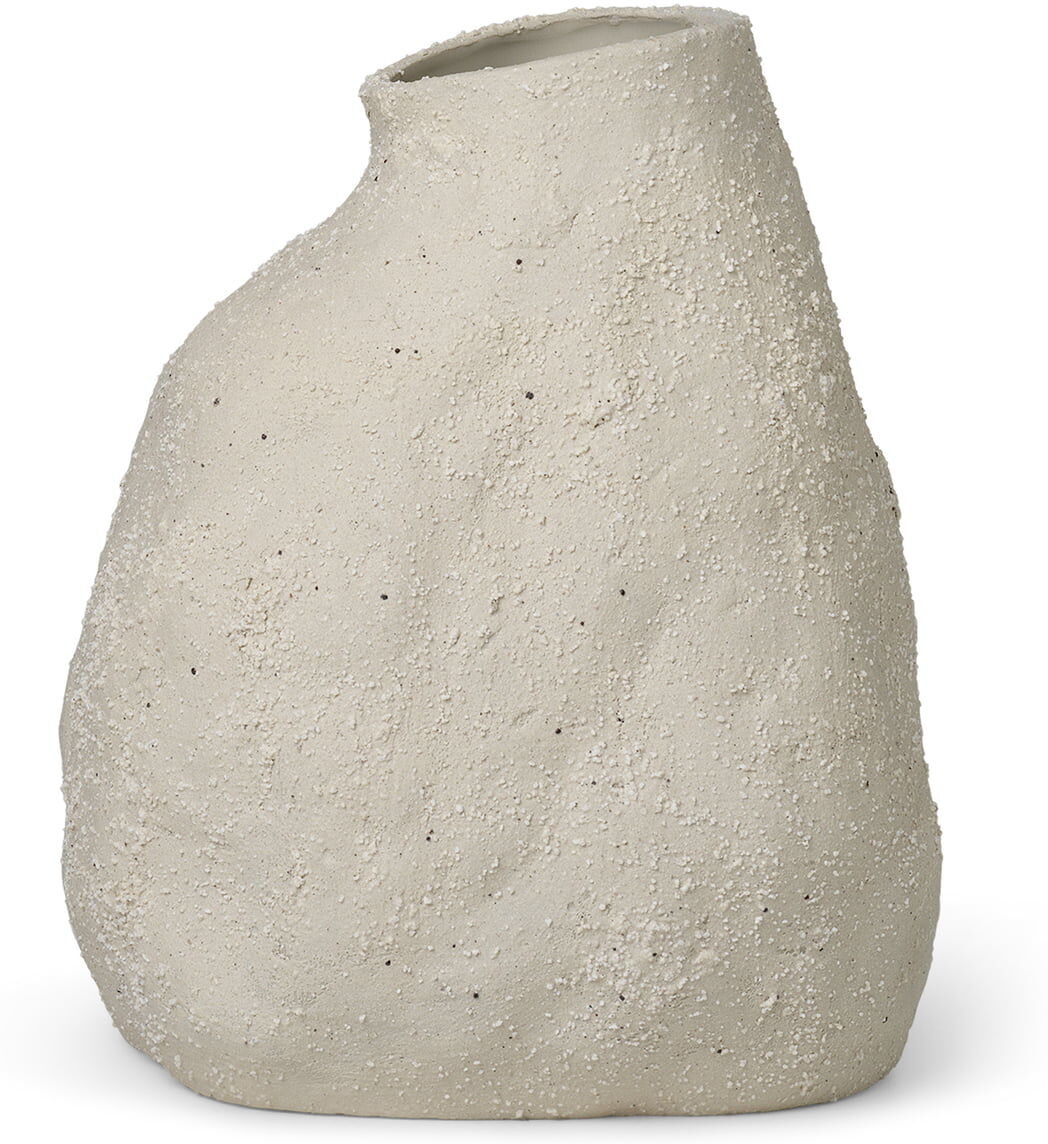 ferm LIVING - Vulca Vase, medium, off-white stone