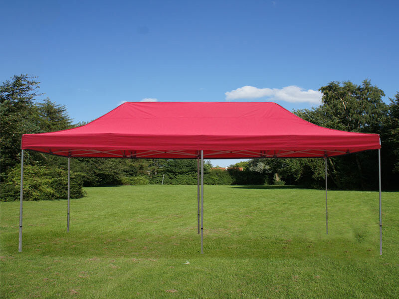 Dancover Faltzelt Faltpavillon Wasserdicht FleXtents PRO 4x8m Rot