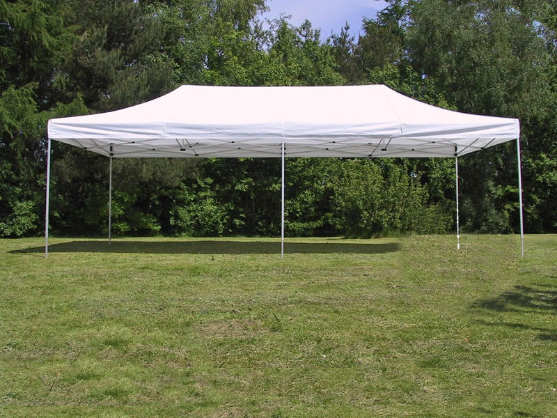 Dancover Faltzelt Faltpavillon Wasserdicht FleXtents Steel 4x8m Weiß