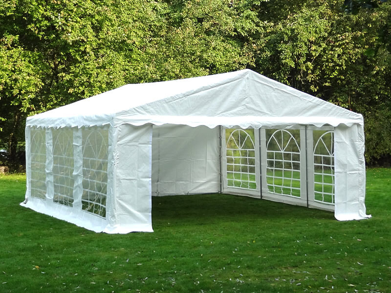 Dancover Partyzelt Festzelt PLUS 5x6m PE, Weiß