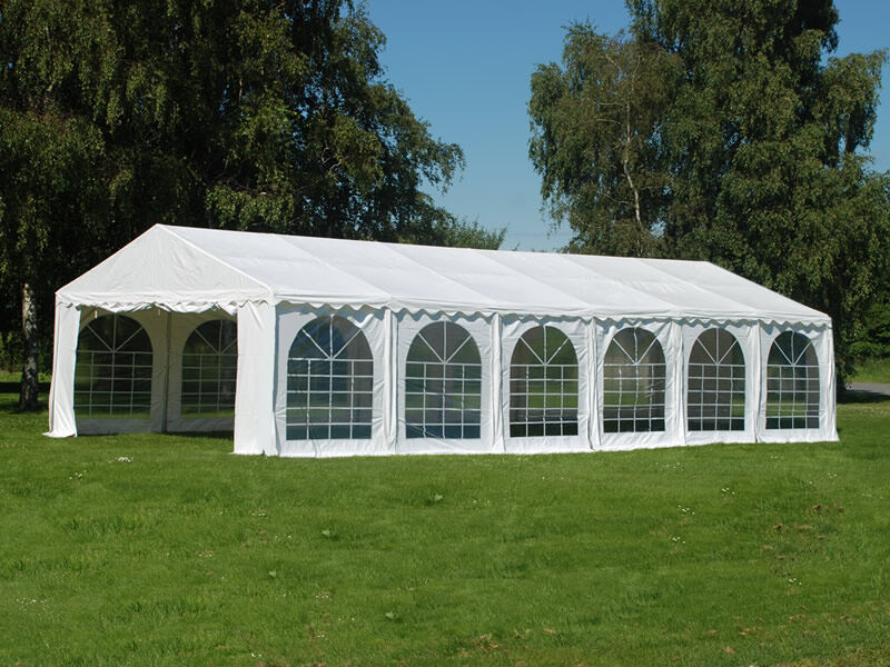 Dancover Partyzelt Festzelt Exclusive 6x12m PVC, Weiß