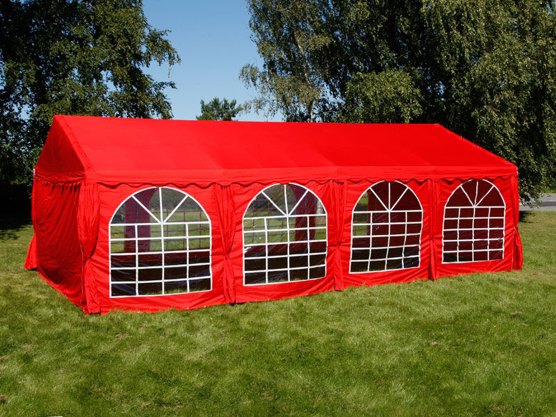 Dancover Partyzelt Festzelt UNICO 5x8m, Rot