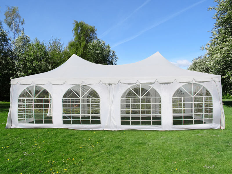 Dancover Partyzelt Festzelt Pagoda 4x8m, weiß