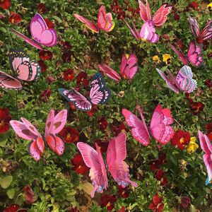 BayOne Dekorative sommerfugle til haven 20-Pak