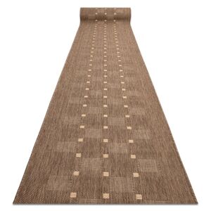 Dywany Luszczów Fortovet SISAL FLOORLUX design 20079 coffee / men 80 cm, 80x240 cm