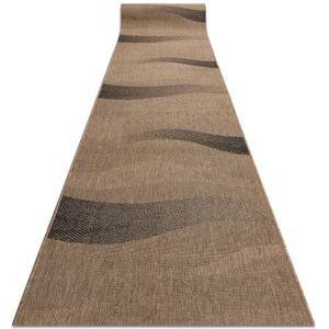 Dywany Luszczów Fortovet SISAL FLOORLUX design 20212 coffee / sort 100 cm, 100x980 cm