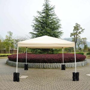 Rootz Living Rootz Pavilion Stander til sammenfoldeligt Pavilion Festtelt - Sort - Polyester - cm x cm x 16,53 cm