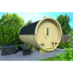 HytteExperten Green Bay Camping barrel 42 mm - 437020 Inkl. Termoglas + shingels - 6,93 m²