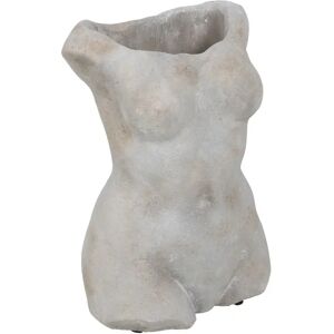 BigBuy Garden Grå Cement Urtepotte Torso Byste 19 x 13,5 x 27 cm