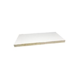 SCANDI SUPPLY Brandplade 1-sidet 1200 x 600 x 50 mm rillet hvid B744