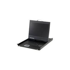 Level One LevelOne KVM-8901 - KVM-konsol - PS/2, USB - 19 - rackversion - 1440 x 900 - 250 cd/m² - 500:1 - VGA