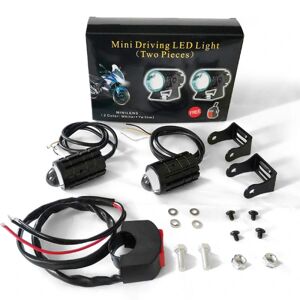 BLE Motorcykel Mini Kørelys Høj Lav LED Forlygte 2pcs with switch