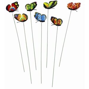 50-pak dekorative kunstige sommerfugle til indendørs og udendørs dekoration
